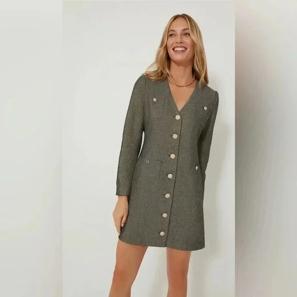 Tuckernuck Pomander Place Coventry Metallic Keira Dress size Medium - Picture 8 of 12